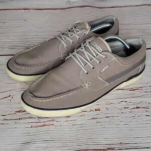 IZOD OASIS Men's Linen Taupe Casual Shoes Size 11